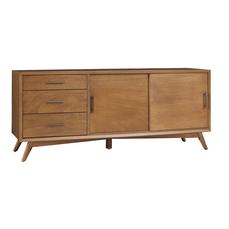Home Square 2 Piece Furniture Set with Large Wood TV Console and Bedroom Bench