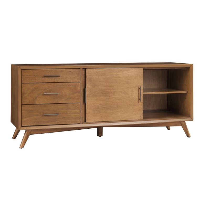 Home Square 2 Piece Furniture Set with Large Wood TV Console and Bedroom Bench