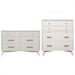 Home Square 2 Piece Set with 7-Drawer Dresser & Multifunction Chest in White