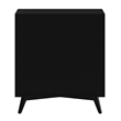 Home Square 3 Piece Set with 2-Drawer Nightstand & 3-Drawer Small Chest in Black
