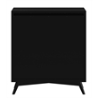 Home Square 2 Piece Set with TV Console and Multifunction Chest in Black