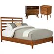 Home Square 3 Piece Set with Large Nightstand Full Bed and 2-Drawer Nightstand