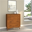 Home Square 3 Piece Set with Chest Full Size Panel Bed and 2-Drawer Nightstand