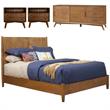 Home Square 4 Piece Set with TV Console Queen Panel Bed & Large Nightstand