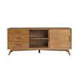Home Square 3 Piece Set with TV Console Queen Panel Bed & Large Nightstand