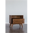 Home Square 3 Piece Set with TV Console Modern Full Size Panel Bed & Nightstand