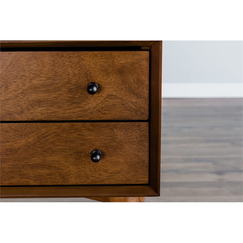 Home Square 3 Piece Set with TV Console Modern Full Size Panel Bed & Nightstand