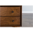 Home Square 3 Piece Set with TV Console Modern Full Size Panel Bed & Nightstand