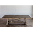 Home Square 4 Piece Furniture Set with Dining Table Parson Chairs and Bench