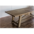 Home Square 4 Piece Furniture Set with Dining Table Parson Chairs and Bench