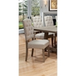 Home Square 4 Piece Furniture Set with Dining Table Parson Chairs and Bench