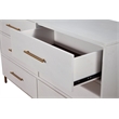 Home Square 4 Piece Set with Nightstand Dresser & Standard King Panel Bed