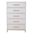 Home Square 4 Piece Set with Nightstand Chest & Full Size Wood Panel Bed