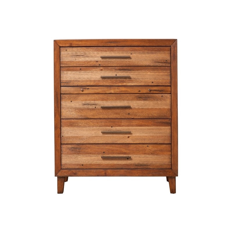 Home Square 4 Piece Set with Nightstand Dresser Multifunction Chest & Queen Bed