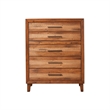 Home Square 4 Piece Set with Nightstand Dresser Multifunction Chest & Queen Bed