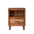 Home Square 3 Piece Set with Nightstand Multifunction Chest Queen Wood Headboard