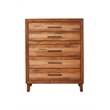 Home Square 3 Piece Set with Nightstand Multifunction Chest Queen Wood Headboard