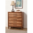 Home Square 3 Piece Set with Nightstand Multifunction Chest Queen Wood Headboard