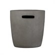 Home Square 2-Piece Set with Oval Propane Fire Bowl & Round Propane Tank Cover