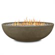 Home Square 2-Piece Set with Oval Propane Fire Bowl & Round Propane Tank Cover