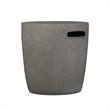 Home Square 2-Piece Set with Oval Propane Fire Bowl & Round Propane Tank Cover