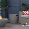Home Square 2-Piece Set with Oval Propane Fire Bowl & Round Propane Tank Cover