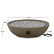 Home Square 2-Piece Set with Oval Propane Fire Bowl & Round Propane Tank Cover