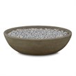 Home Square 2-Piece Set with Oval Propane Fire Bowl & Round Propane Tank Cover