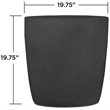 Home Square 2-Piece Set with Propane Fire Pit Bowl and Tank Cover in Shale