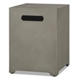 Home Square 2-Piece Set with LP Fire Table with Gas Conversion Kit & Tank Cover