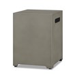 Home Square 2-Piece Set with LP Fire Table with Gas Conversion Kit & Tank Cover