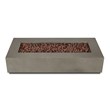 Home Square 2-Piece Set with LP Fire Table with Gas Conversion Kit & Tank Cover