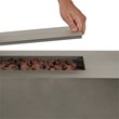 Home Square 2-Piece Set with LP Fire Table with Gas Conversion Kit & Tank Cover