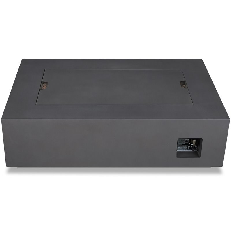 Home Square 2-Piece Set with Fire Table with Conversion Kit & Tank Cover