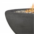 Home Square 2-Piece Set with Large Oval LP Metal Fire Bowl and Fire Glass
