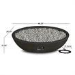 Home Square 2-Piece Set with Oval Propane Fire Bowl and Fire Glass