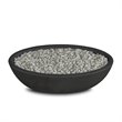 Home Square 2-Piece Set with Oval Propane Fire Bowl and Fire Glass