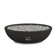 Home Square 2-Piece Set with Oval Propane Fire Bowl and Fire Glass