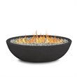 Home Square 2-Piece Set with Oval Propane Fire Bowl and Fire Glass