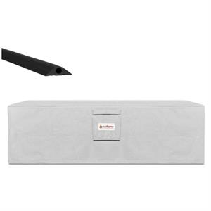 Home Square 2-Piece Set with Small Fire Table Protective Cover & Hose Cover