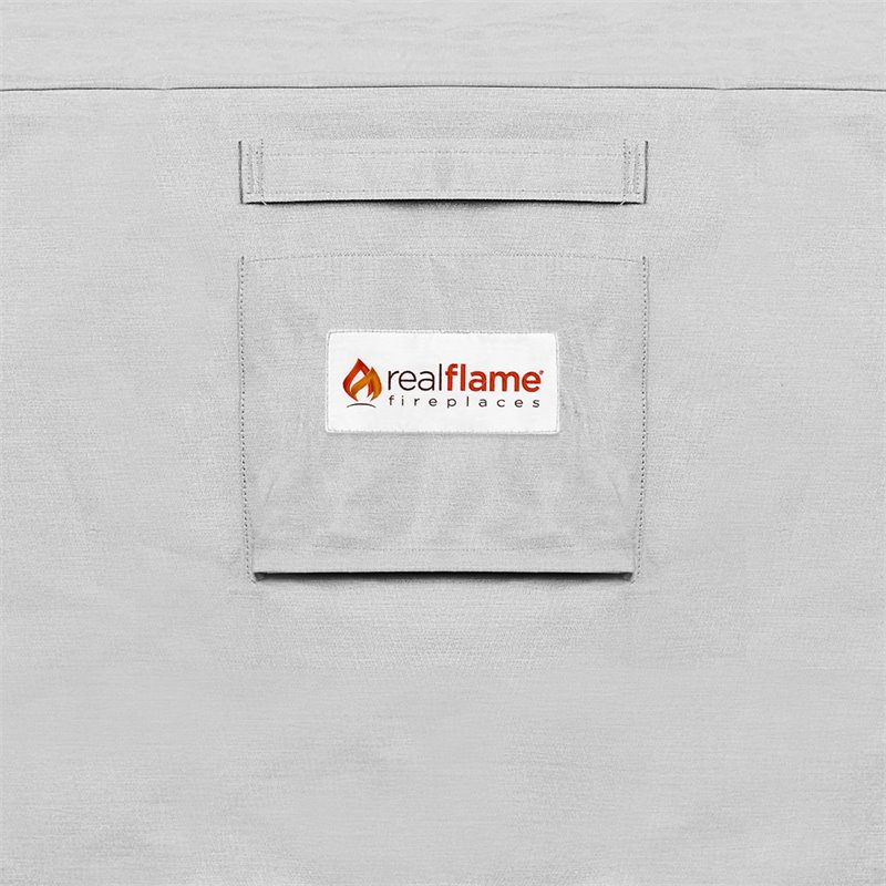 Home Square 2-Piece Set with Oval Protective Fire Bowl Cover & Hose Cover