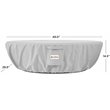 Home Square 2-Piece Set with Oval Protective Fire Bowl Cover & Hose Cover