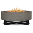 Home Square 2-Piece Set with Propane Fire Bowl for Outdoors and Fire Glass