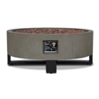 Home Square 2-Piece Set with Propane Fire Bowl for Outdoors and Fire Glass