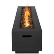 Home Square 2-Piece Set with Steel Propane Fire Pit and Fire Glass