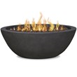 Home Square 2-Piece Set with Propane Fire Pit Bowl and Fire Glass
