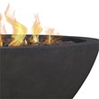 Home Square 2-Piece Set with Propane Fire Pit Bowl and Fire Glass