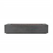 Home Square 2-Piece Set with LP Fire Table and Fire Glass in Slate/Black