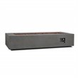 Home Square 2-Piece Set with LP Fire Table and Fire Glass in Slate/Black