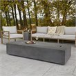 Home Square 2-Piece Set with LP Fire Table and Fire Glass in Slate/Black